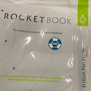 Rocketbook Reusable Notebook with Frixion Pen 8.5”x11”